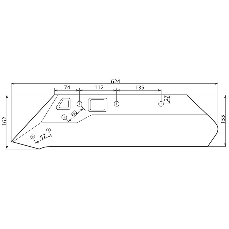 Brazdar KUHN dreapta fara dalta 622212